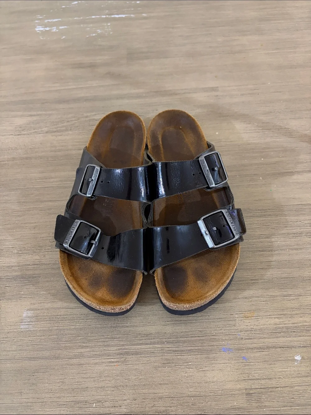 Birkenstock Arizona Birko-Flor Black Patent Size EU 38 / US 7